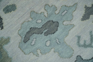 Silver and Gray Hand knotted Traditional Oushak Multi Size wool Area Rug