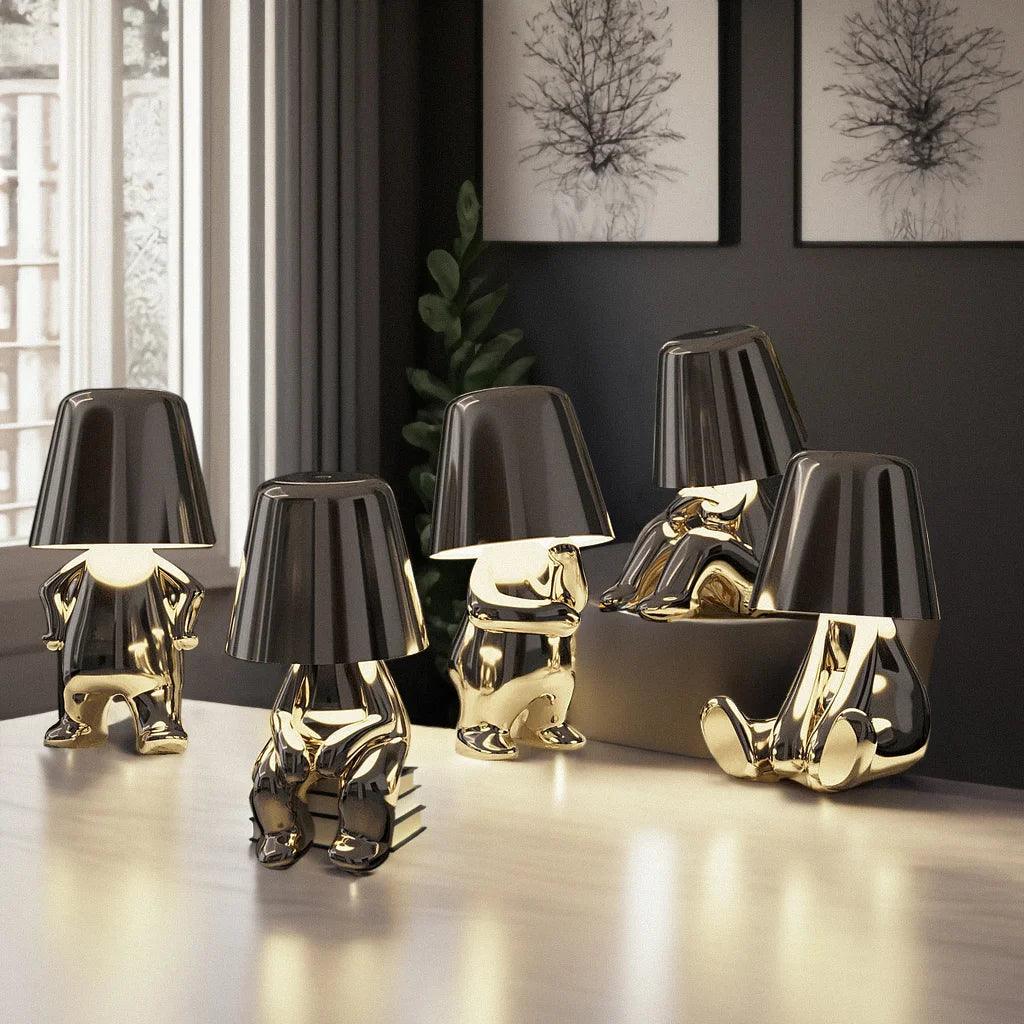 Silver Thinker LED Table Lamps Set