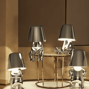 Silver Thinker LED Table Lamps Set