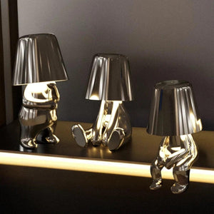 Silver Thinker LED Table Lamps Set