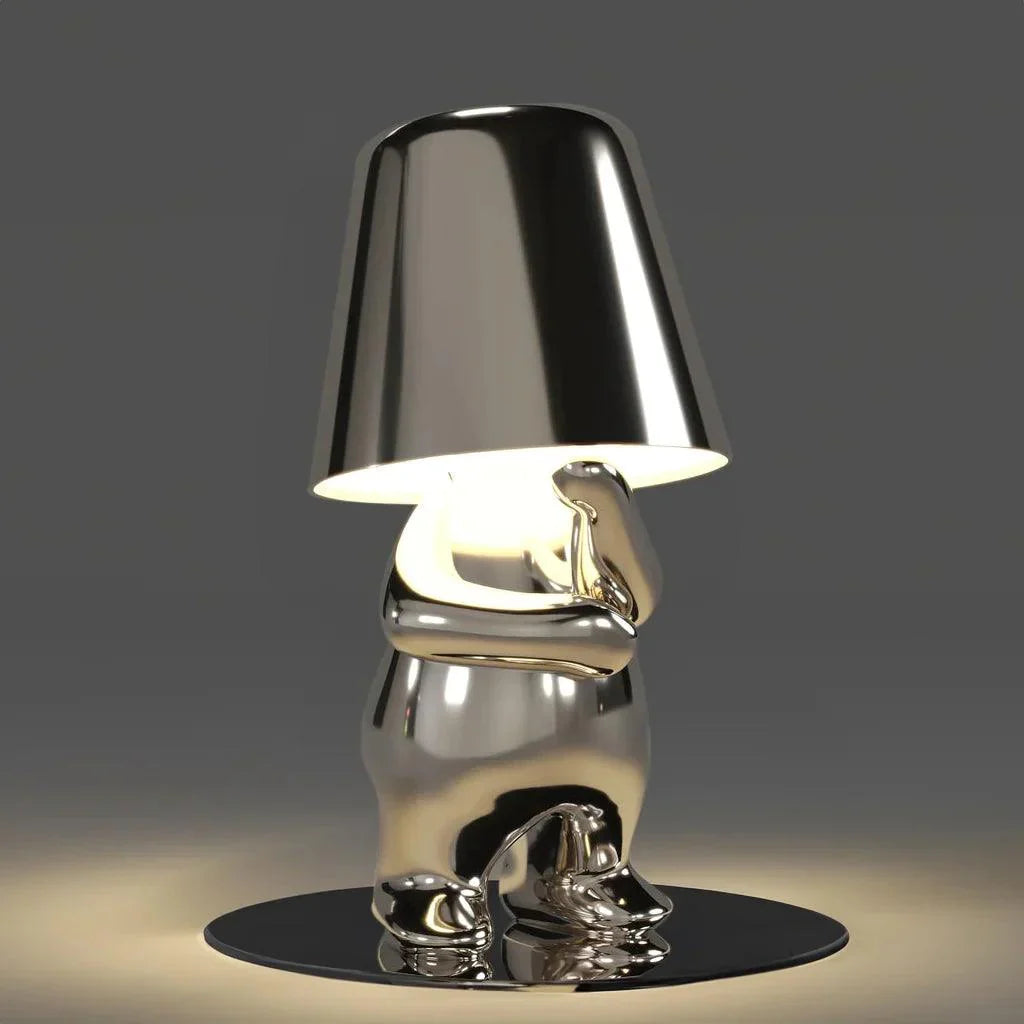 Silver Thinker LED Table Lamps Set