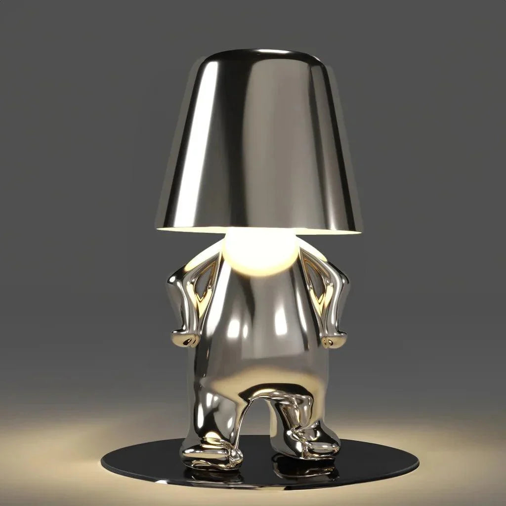 Silver Thinker LED Table Lamps Set