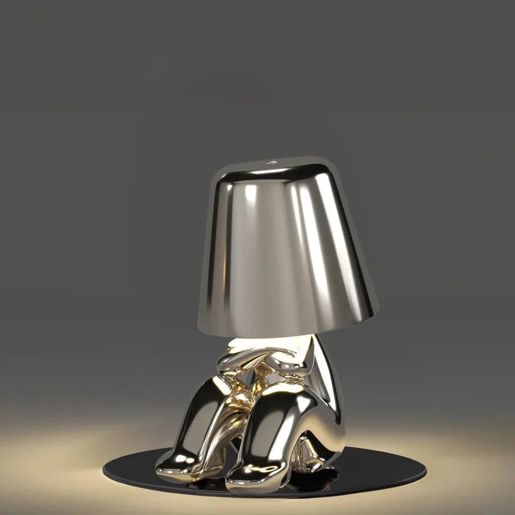 Silver Thinker LED Table Lamps Set