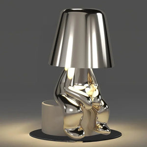 Silver Thinker LED Table Lamps Set