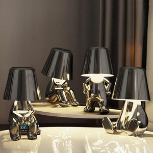 Silver Thinker LED Table Lamps Set