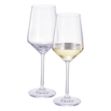Monet Stemmed Wine Glassware, Purple, Set of 2