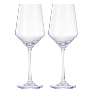 Monet Stemmed Wine Glassware, Purple, Set of 2