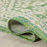 Sinjuri Medallion Textured Weave Indoor/Outdoor Round Area Rug - Tuesday Morning - Area Rugs