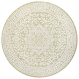 Sinjuri Medallion Textured Weave Indoor/Outdoor Round Area Rug - Tuesday Morning - Area Rugs