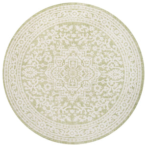 Sinjuri Medallion Textured Weave Indoor/Outdoor Round Area Rug - Tuesday Morning - Area Rugs