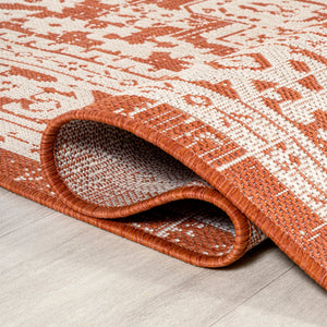 Sinjuri Medallion Textured Weave Indoor/Outdoor Round Area Rug - Tuesday Morning - Area Rugs