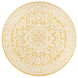 Sinjuri Medallion Textured Weave Indoor/Outdoor Round Area Rug - Tuesday Morning - Area Rugs