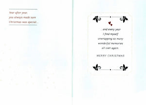 For Loving Parents Christmas Card