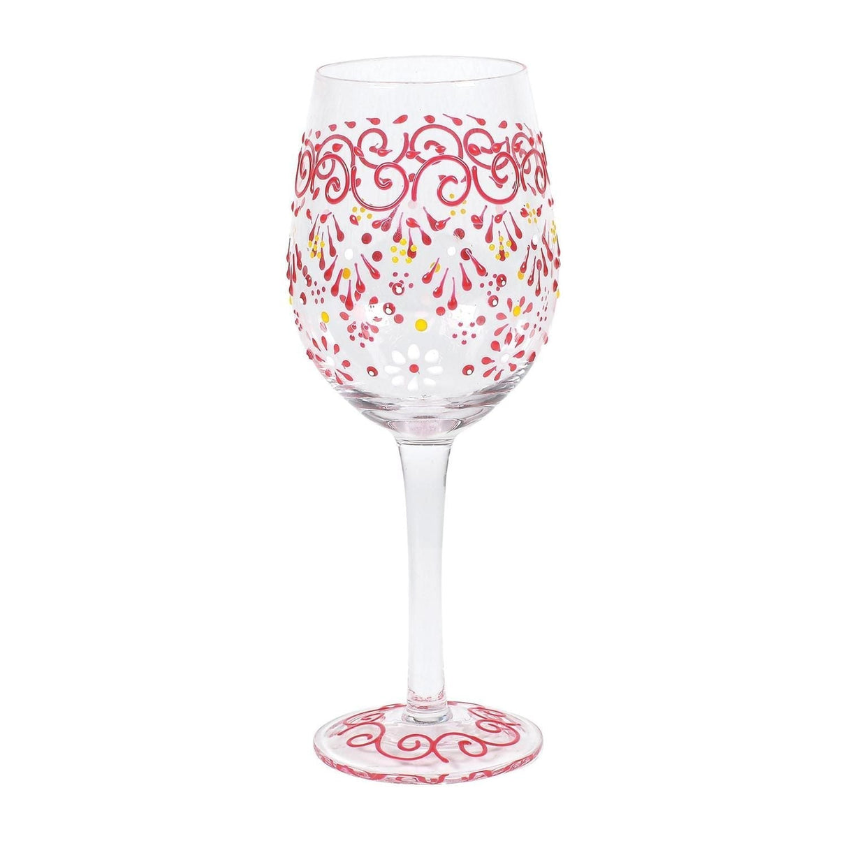 Melon Henna Stem Wine Glass