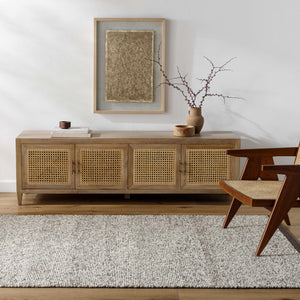 Nenet Charcoal Hand Woven Area Rug - Clearance
