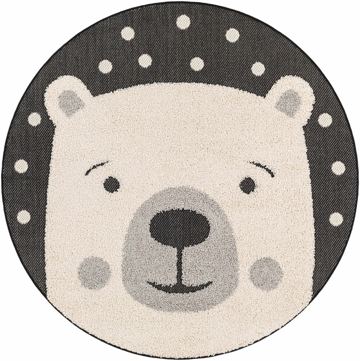 Kids Bear Animal Print Nursery Area Rug - Clearance