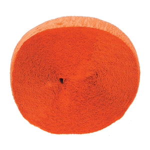 Crepe Paper Streamer - 81 feet - Orange