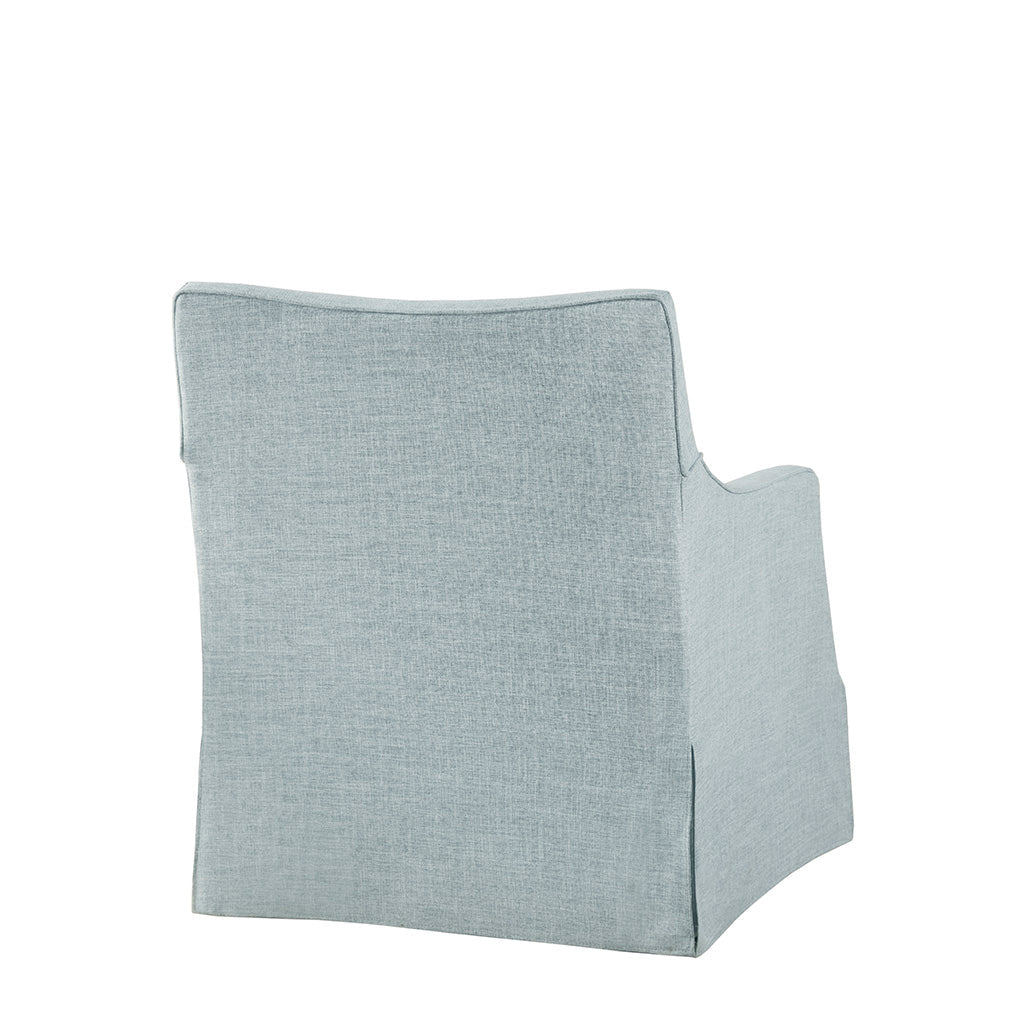 Skirted Swivel Chair with Loose Seat Cushion - Accent Chairs