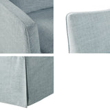 Skirted Swivel Chair with Loose Seat Cushion - Accent Chairs