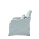 Skirted Swivel Chair with Loose Seat Cushion - Accent Chairs