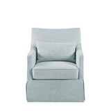 Skirted Swivel Chair with Loose Seat Cushion - Accent Chairs