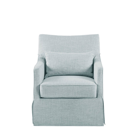 Skirted Swivel Chair with Loose Seat Cushion - Accent Chairs