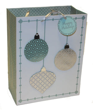 Traditional Large Handmade Gift Bags - Poinsettia