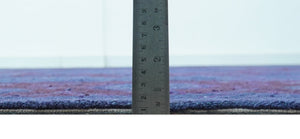 Sky Traditional Design Purple Hand Tufted Overdyed Wool Rug