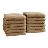Cotton textured bath towel set - acacia collection