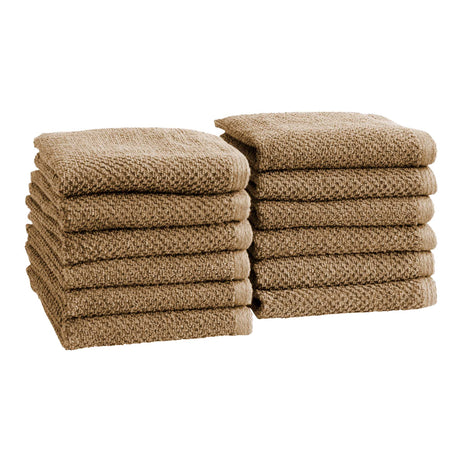 Cotton textured bath towel set - acacia collection