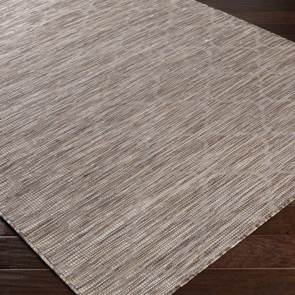 Unique Outdoor Trellis Area Rug, Peach - Clearance
