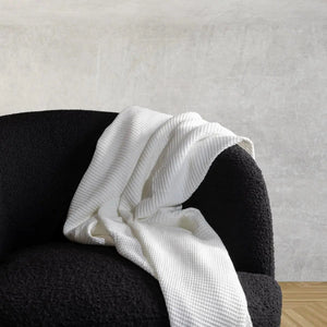 Textured Waffle Throw Blanket