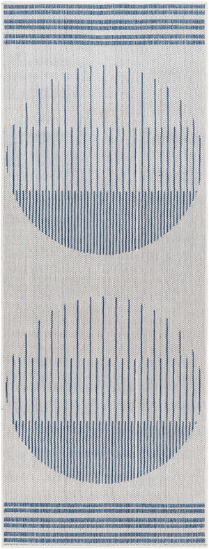 Aviya Blue & Gray Area Rug - Clearance