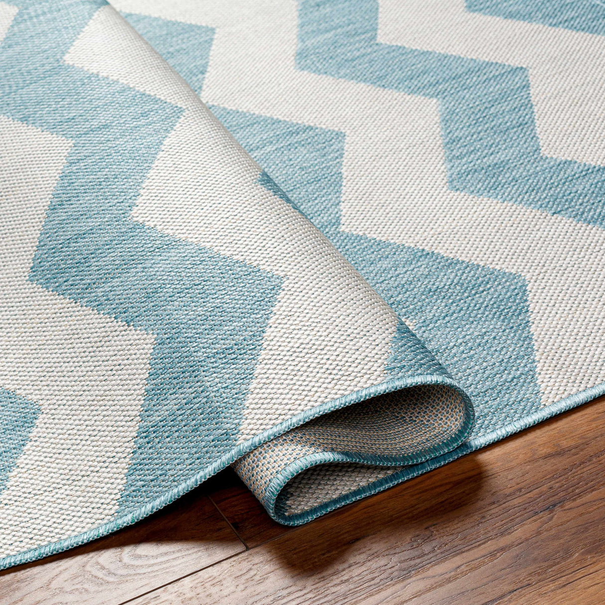 Cheri Thatch Light Blue Area Carpet Area Rug - Clearance