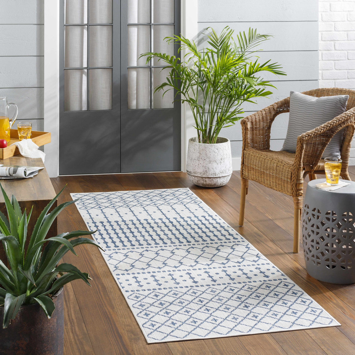 Lali Blue & Gray Area Rug - Clearance