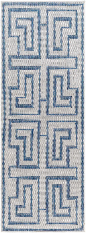 Taro Blue & Gray Area Rug - Clearance