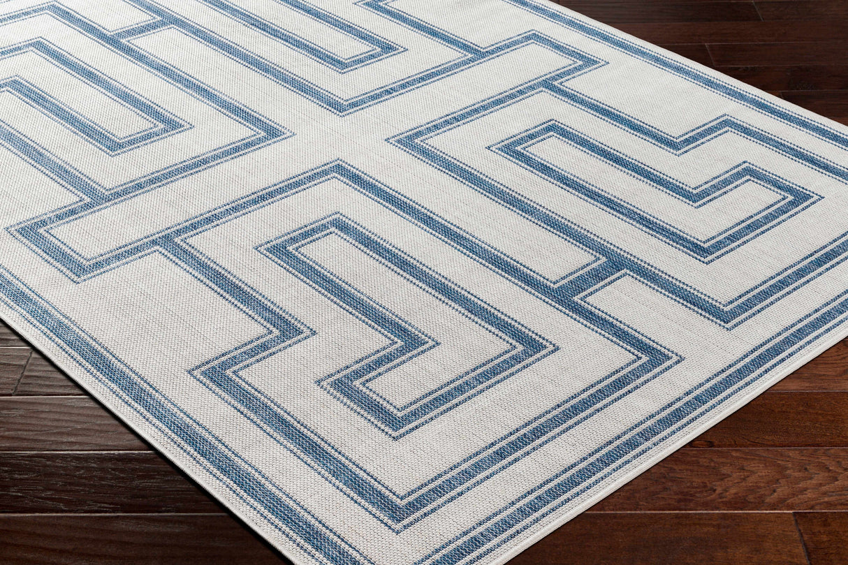 Taro Blue & Gray Area Rug - Clearance