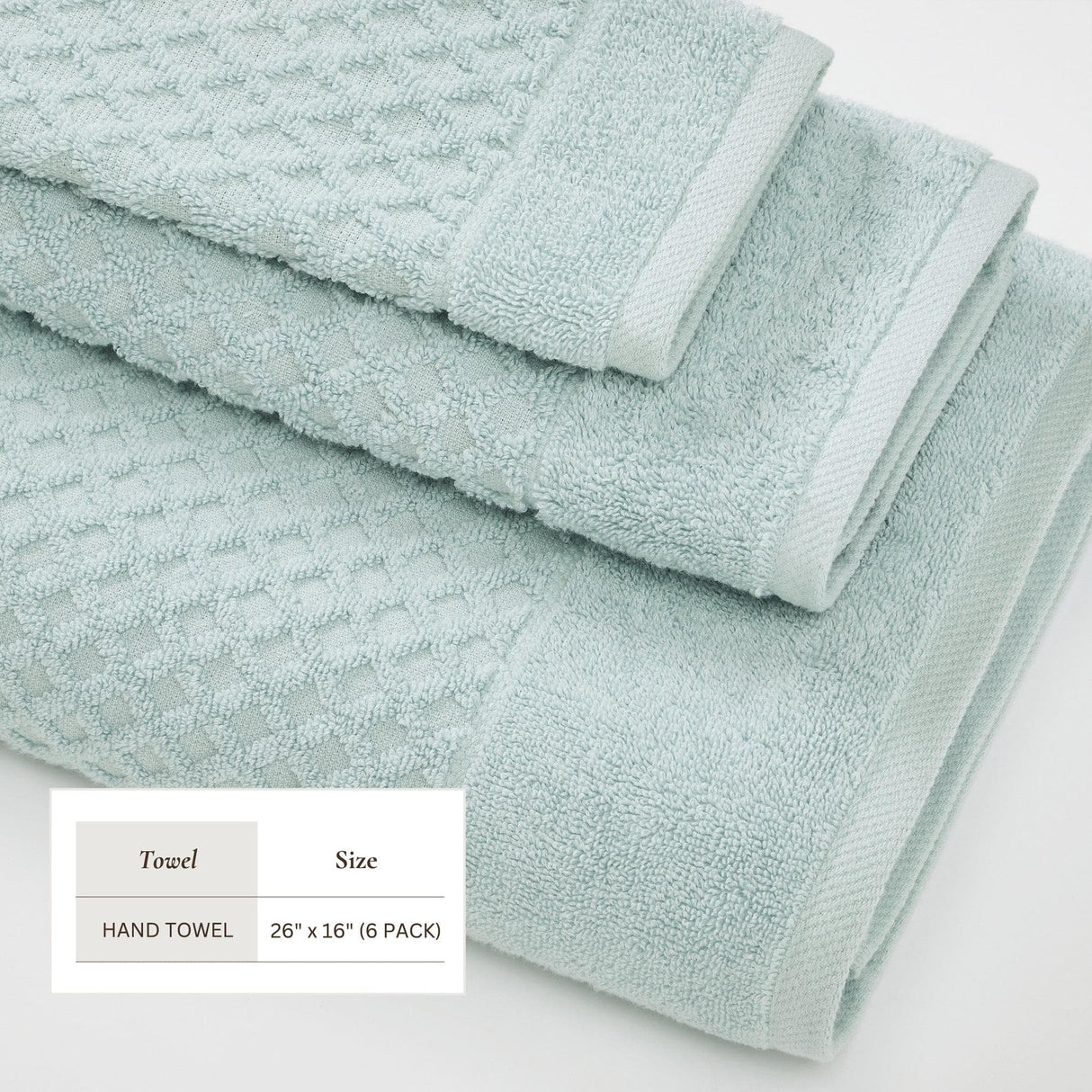 Cotton diamond waffle weave bath towel set - grayson collection