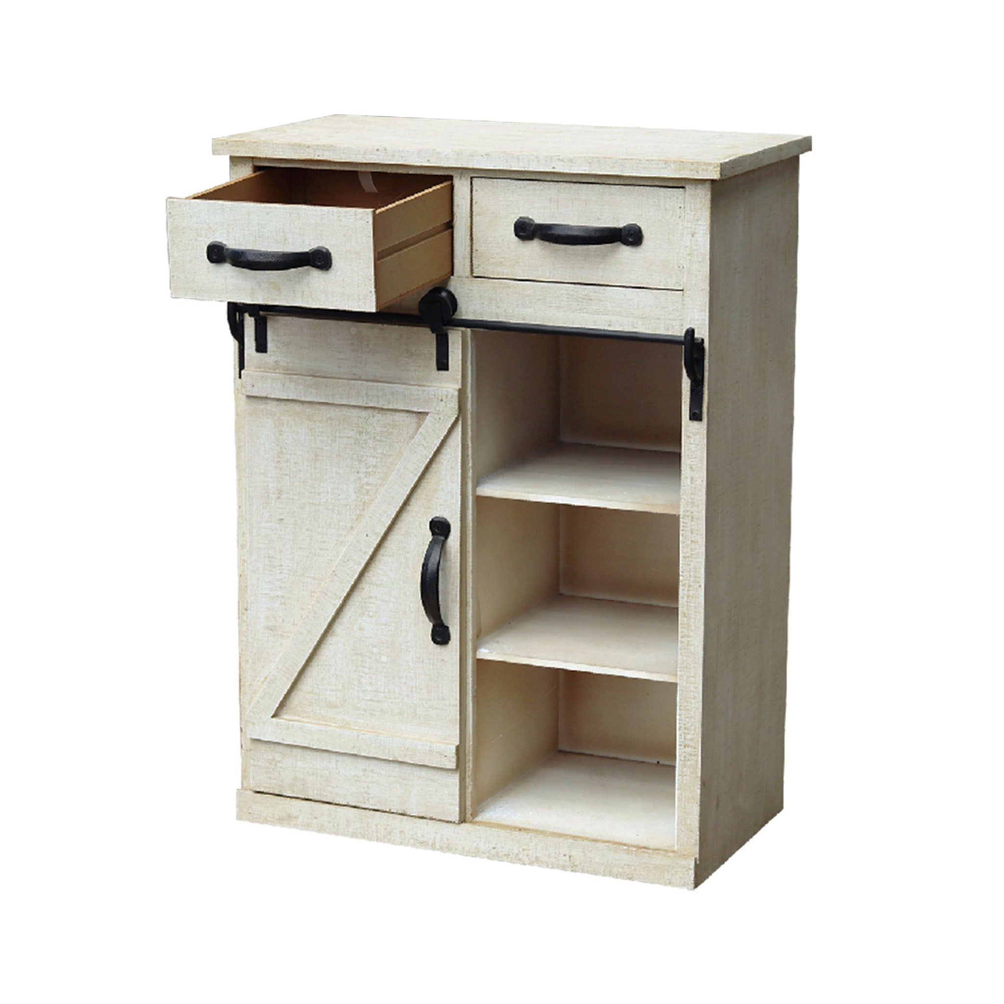 Sliding Barn Door Accent Wood Storage Cabinet - Tuesday Morning - Cabinets & Storage