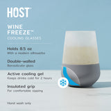 Glass Tasting FREEZE™ – 6.7 oz Double-Walled Glass with Cooling Gel and Silicone Grip