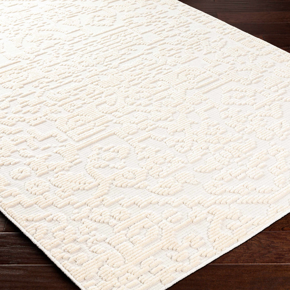Beren Cream Washable Area Rug - Clearance