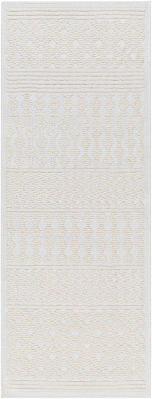 Drago White Washable Area Rug