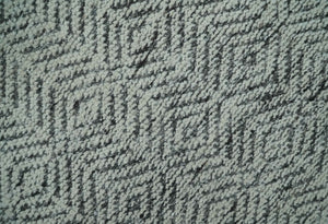 Small 2x3 Hand Knotted Ivory and Charcoal Tribal Design Wool Rug