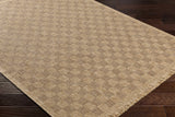 Jurek Beige Checkered Area Rug