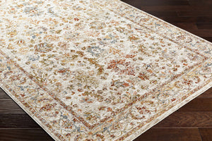 Asabi Tan Textured Rug with Fringes