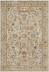 Asabi Tan Textured Rug with Fringes