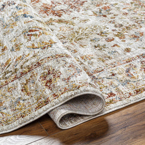 Asabi Tan Textured Rug with Fringes
