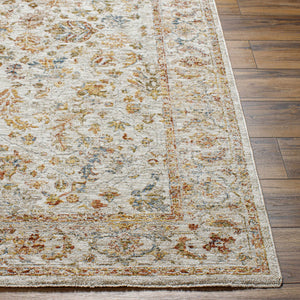 Asabi Tan Textured Rug with Fringes
