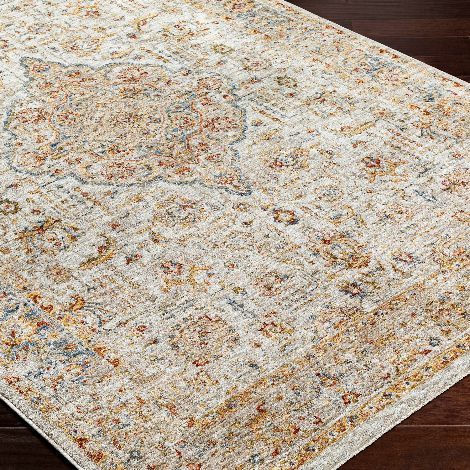 Canan Textured Rug with Fringes