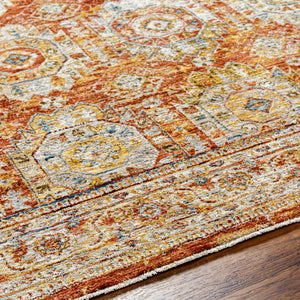 Crescentia Rust Area Rug - Clearance